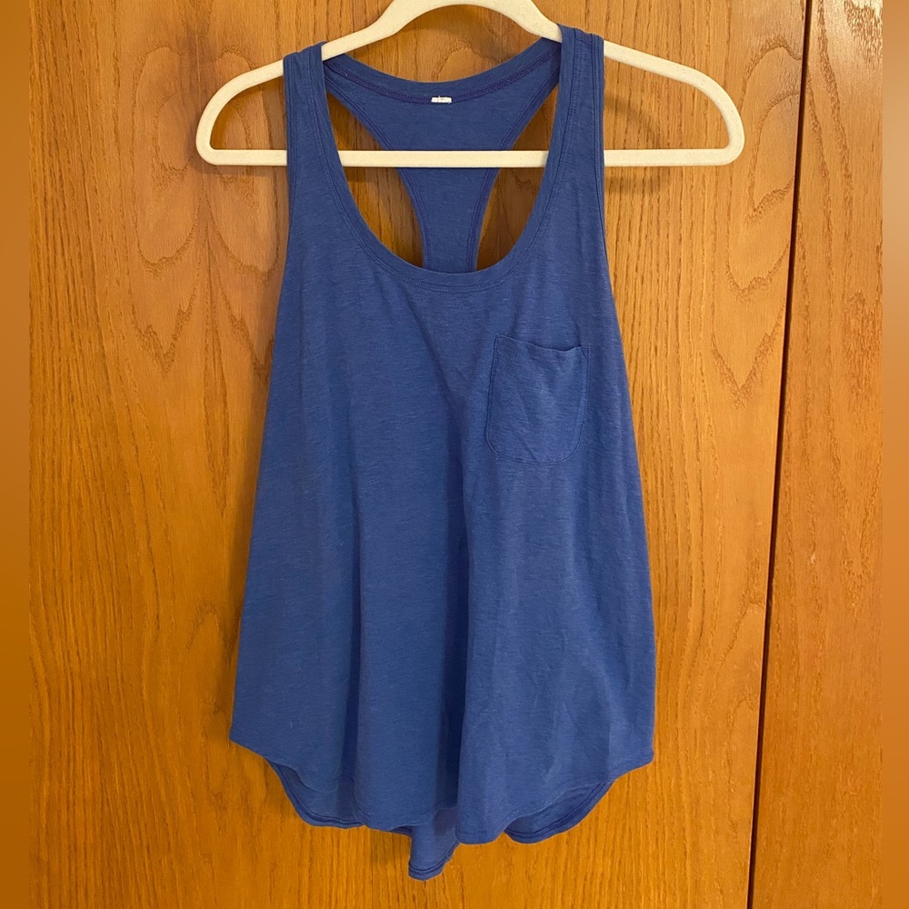Lululemon Pocket Tank Blue Size 8